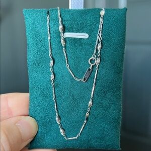 18k solid white gold Necklace